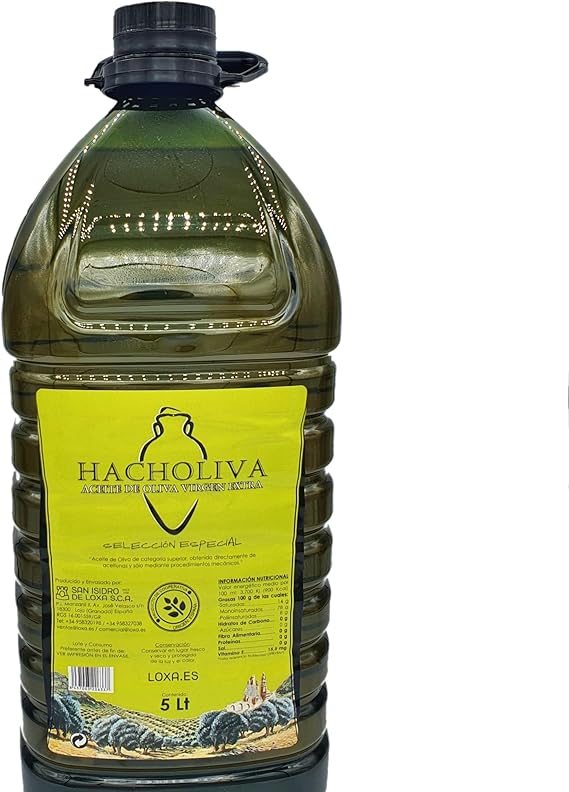 Aceite de Oliva Virgen Extra - HACHOLIVA - AOVE - Selección Especial - 1 Garrafas de 5 Litros (5 L) - Origen España