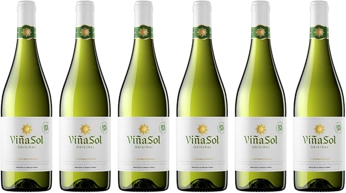 Viña Sol, Vino Blanco - 6 botellas de 75 cl, Total: 4500 ml