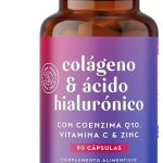 Colágeno Ácido Hialurónico Q10 - Hidrolizado Puro - con CoQ10 + Zinc + Vitaminas C A D y B12-90 Cápsulas - para Articulaciones, Piel e Cabello - Peptides de Colageno Marino - Alpha Foods