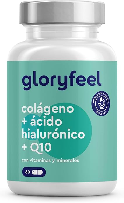 Colágeno Marino Hidrolizado + Ácido hialurónico + Magnesio + CoQ10 + Zinc + Vitaminas A, C, D y B12 - Articulaciones Fuertes, Piel Tersa y Energía - Probado en laboratorio