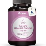 Ácido Hialurónico - 180 comprimidos - Dosis Alta - 6 meses - Antienvejecimiento, antiarrugas - Filler - Piel hidratada y suave - con zinc, biotina y bambú - Vitavea