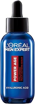 L'Oréal Sérum de Ácido hialurónico para hombre, Para pieles envejecidas, secas y apagadas, Men Expert Power Age, 30ml