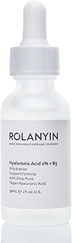 ROLANYIN Ácido hialurónico 2% + B5 30 ml 1 Fl Oz A Hydration Support Formula with Ultra-Pure Vegan Hyaluronic Acid and Vitamina B5