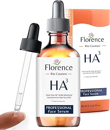 60ml. Bio Sérum Facial con Triple Ácido Hialurónico Puro, Agentes Antiarrugas, Antiojeras, Antiedad. Serum vitamina c para la cara,Hidratante,Orgánico,Vegano. También Ideal Como Crema Contorno de Ojos