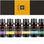 Aceites Esenciales, Aceites Aromáticos Kit 6 Unidades de 10ml Eucalipto, Vainilla, Naranja Dulce, Lavanda, Pino, Limon. Aceites Para Humidificador, Difusor de Aroma, Masajes, Aromaterapia.