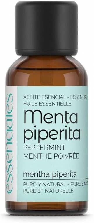 Essenciales - Aceite Esencial de Menta Piperita, 100% Puro, 30 ml | Aceite Esencial Mentha Piperita