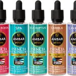 Ambar Perfums Esencias Hidrosolubles, bienestar natural. Tecnología Fusión para Humidificador. Tamaño XL, Pack 5 uds de 50 ml