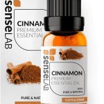 SenseLAB Aceite Esencial de Canela - Aceite de Canela Natural 100% Puro de Grado Terapéutico para Difusor de Aromaterapia y Humidificador - Protección en Exteriores - Vaporice para Subir el Ánimo 10ml