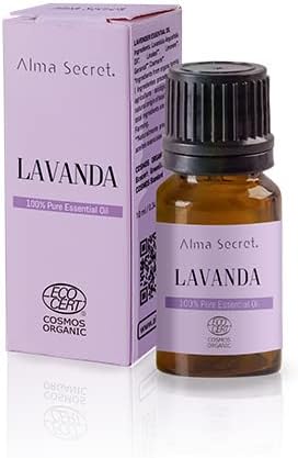 Aceite Esencial Lavanda 10 ml | Aceites esenciales 100% puros | Aceite Esencial con Cristal opaco | Aceite Esencial Humidificador Vegano | Essential Oil Cruelty free | Ecocert Cosmos Organic