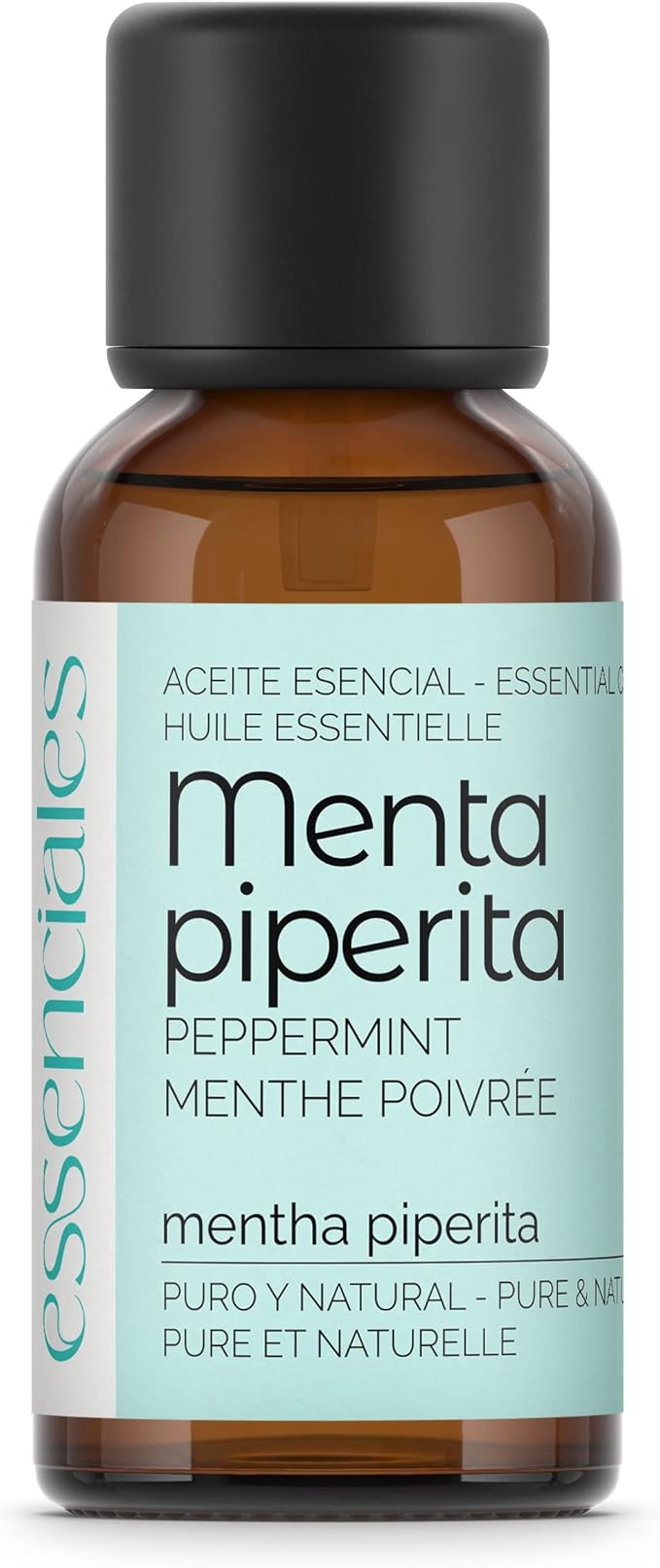 Essenciales - Aceite Esencial de Menta Piperita BIO, 100% Puro y con Certificado ECOLÓGICO, 30 ml | Aceite Esencial Mentha Piperita Bio