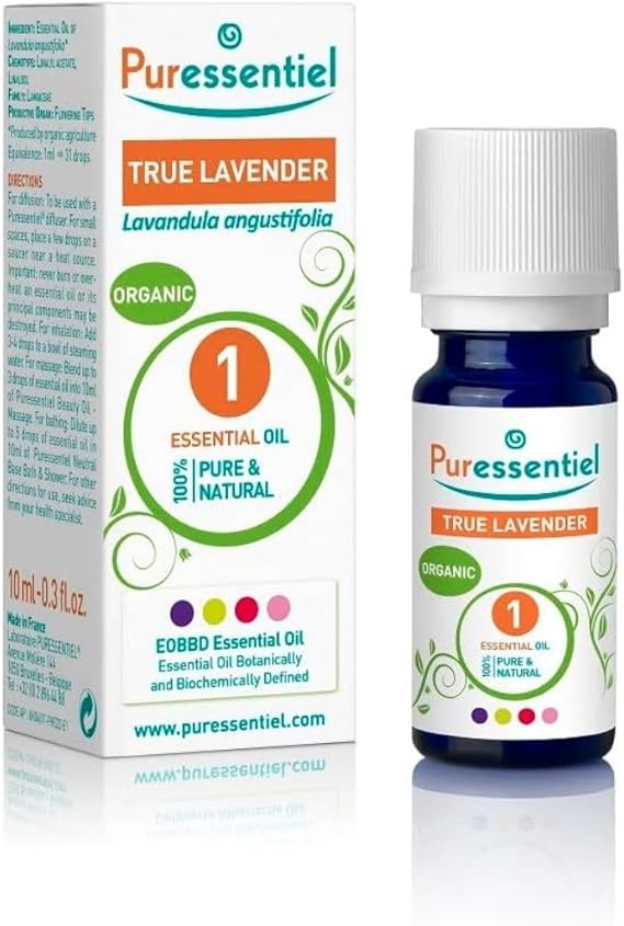 Puressentiel - Aceite esencial de Lavanda Verdadera, Bio, puro y de origen natural, AEBBD, 10 ml