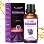 AESHORY Aceite Esencial de Lavanda 50ml, Aceites Esenciales Aromaterapia Naturales Puro, Aceites de Fragancia para Humidificador Difusores, Masaje SPA Baño, Calma y Sueño, Antiinflamatorio