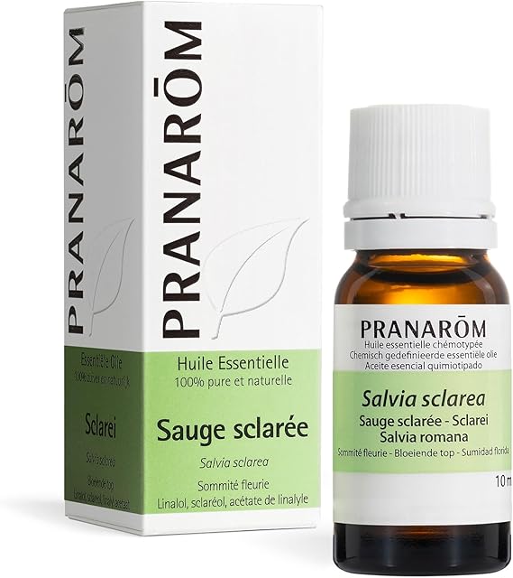 PRANAROM, Aceite Esencial, Salvia Romana Sumidad Florida, 10 ml