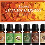 SALKING Otoño Aceites Esenciales para Humidificador Difusor, Aceites Aromáticos para Hacer Velas - Canela, Especia de Calabaza, Sidra de Manzana, Vainilla, Pino del Bosque, Snickerdoodle