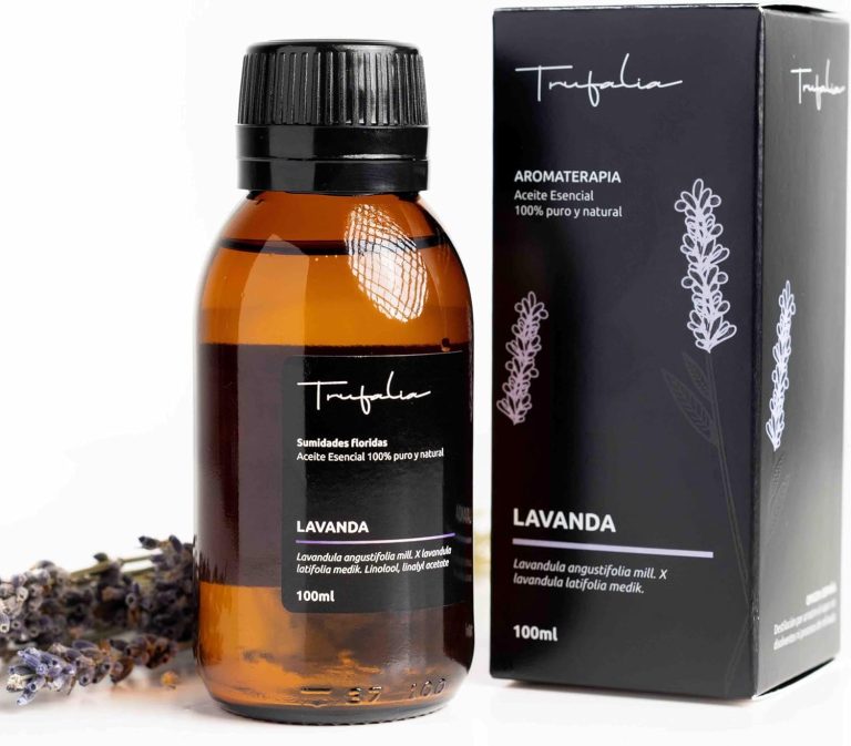 Aceite Esencial Lavanda 100% Puro y Natural – 100ml Quimiotipado Aromaterapia: Humidificador, Difusor, Spa, Masaje, Baño, Ambientador, Sauna