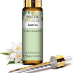 PHATOIL Aceite Esencial Jazmín 10ML, Aceites Esenciales para Humidificador, Aceites de Jazmín Puros Naturales para Difusor Aromaterapia Velas