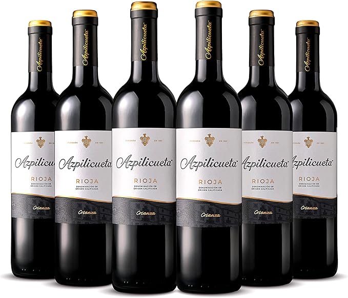 Azpilicueta Crianza Pack 6 botellaS D.O.Ca Rioja Vino Tempranillo - 750 ml