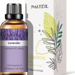 PHATOIL Aceite Esencial Lavanda 30ml, Aceites Esenciales Naturales Puros para Humidificador, Aceite de Lavanda para Difusor Aromaterapia Velas